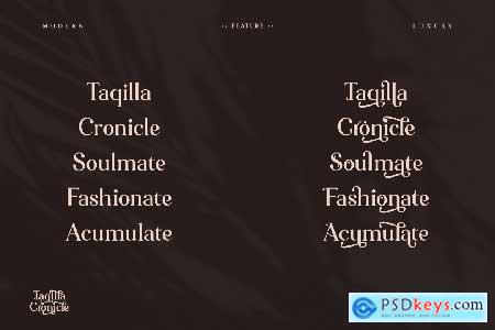 Taqilla Cronicle Playful Serif Font