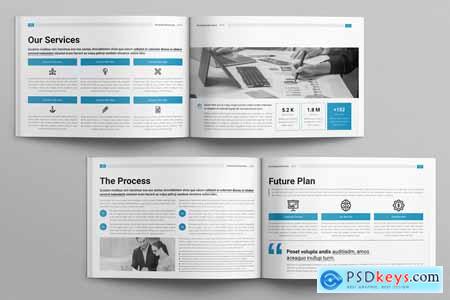 Business Brochure Layout Design Template Landscape