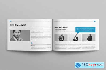 Business Brochure Layout Design Template Landscape