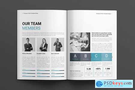 Company Profile Layout Design Template