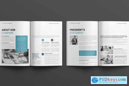 Company Profile Layout Design Template