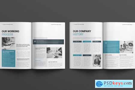 Company Profile Layout Design Template