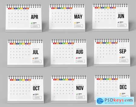 Desk Calendar Template 2025