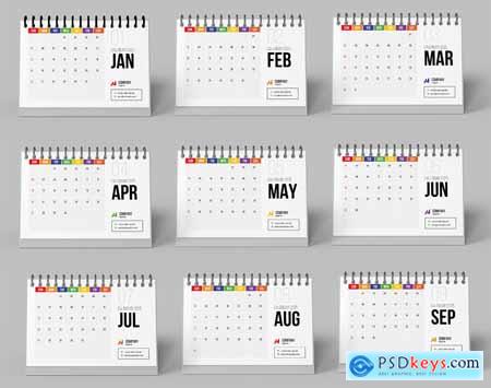 Desk Calendar Template 2025