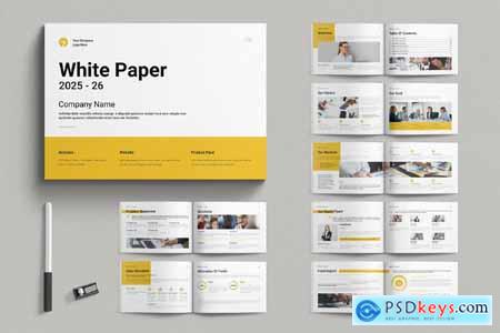 White Paper Template Landscape