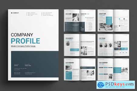 Company Profile Layout Design Template