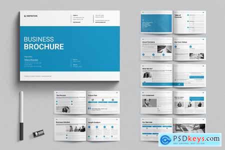 Business Brochure Layout Design Template Landscape