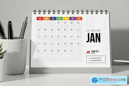 Desk Calendar Template 2025