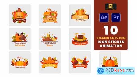 Thanksgiving stickers Element Pack 55362374