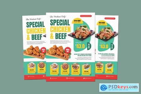 Special Chicken And Beef Template Flyer