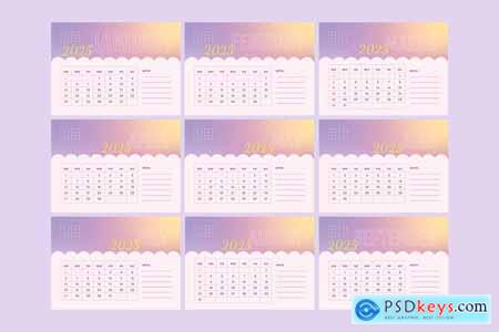 Desk Calendar Template V4