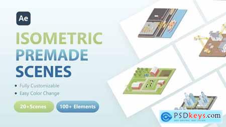 3D Isometric Scenes 54280034