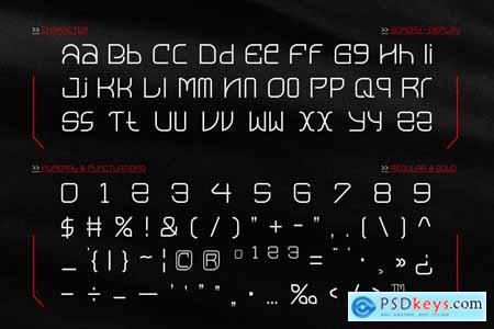 Gomery - Modern Futuristic Display Font