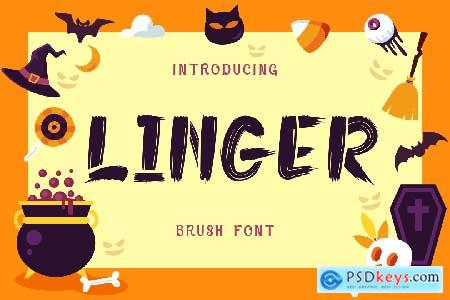 Linger - Brush Font