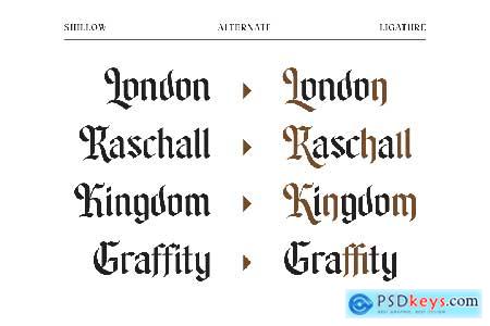 Shillow Gothic Font