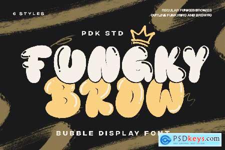 Funky Brow - New Bubble Graffiti Font