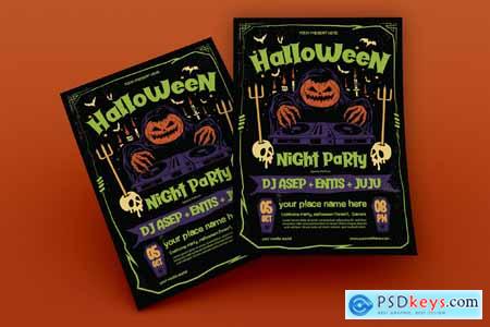 Halloween Night Party Flyer