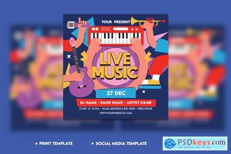 Live Music Flyer Template