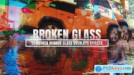 Broken Mirror Glass Overlays Effects 55486423