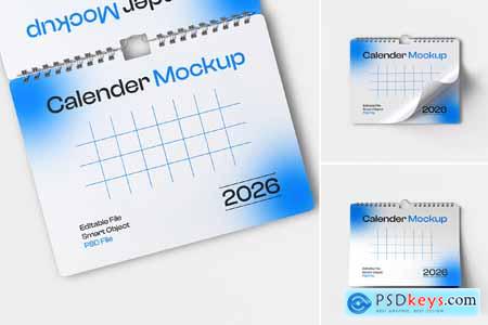 Desk Calendar Planner Mockup Set UPH8F4W