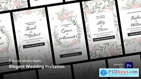 Social Media Reels - Elegant Wedding Invitation Premiere Pro Templates 55421015