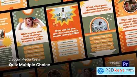 Social Media Reels - Quiz Multiple Choice Premiere Pro Templates 55421127