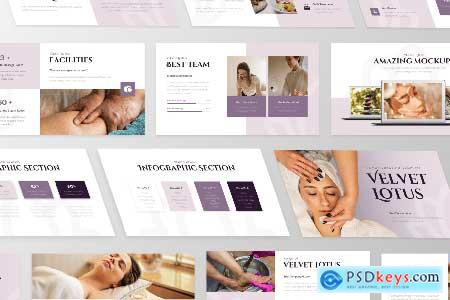 Velvet Lotus - SPA PowerPoint Template