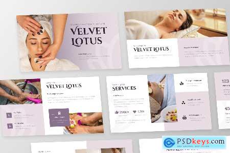 Velvet Lotus - SPA PowerPoint Template