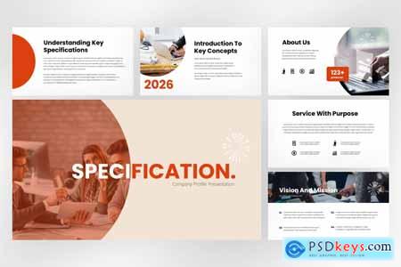 Specification Business Presentation PowerPoint