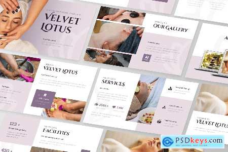 Velvet Lotus - SPA PowerPoint Template