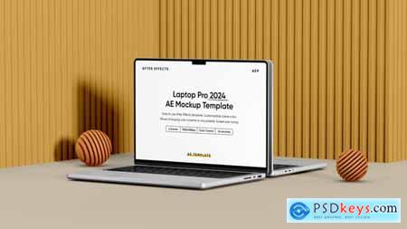 Laptop Pro 2024 Screen Mockup Template 55414384