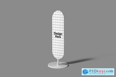 Large Standing Curve Sign Mockup 002