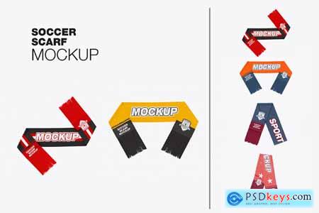 Soccer Scarf Mockup