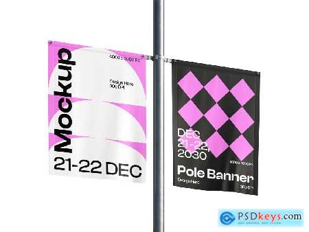 Pole Banner Mockup