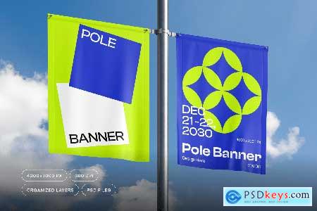 Pole Banner Mockup