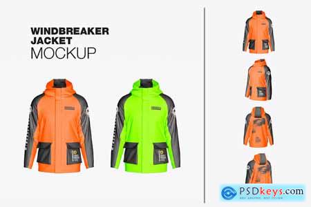 Men's Windbreaker Jacket Mockup