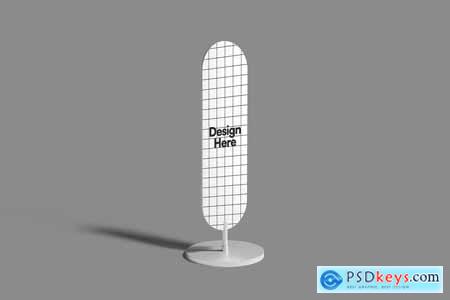 Large Standing Curve Sign Mockup 002