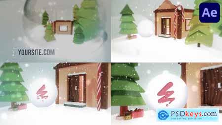 Snow Globe Logo Reveal for After Effects 55500085