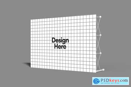 Foldable Backdrop Stand Mockup 002