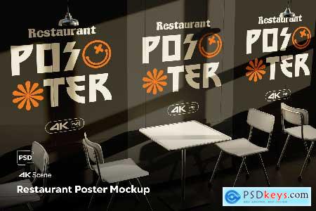 Restaurant Poster Mockup