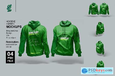 Hoodie Tshirt Mockup WBVZ8ML