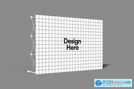 Foldable Backdrop Stand Mockup 002