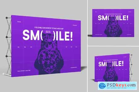 Foldable Backdrop Stand Mockup 002