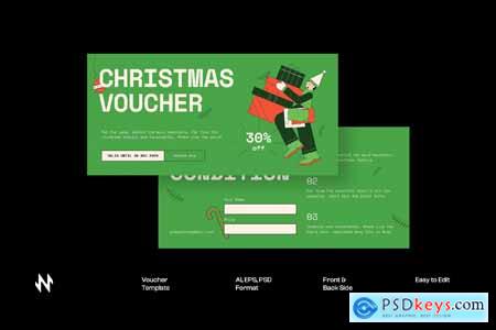 Green Christmas Voucher