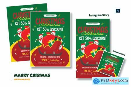 Sparkling Christmas Day Flyer Template