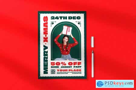 Merry Christmas Flyer Template 2W723ND