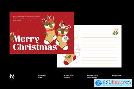 Red Christmas Greeting Card