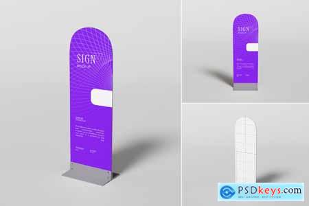 Standing Sign Mockup