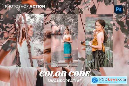 Color Code Photoshop Action