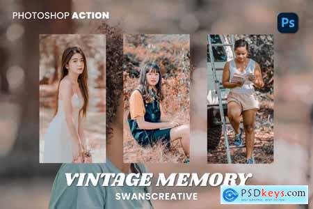 Vintage Memory Photoshop Action